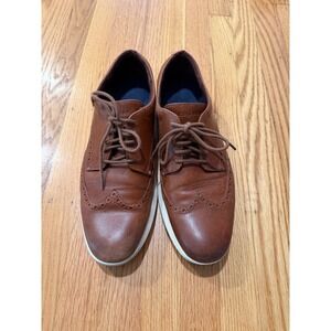 Cole Haan Mens GrandEvolution Wingtip Oxford‎ Dress Shoes Brown Leather Size 11M
